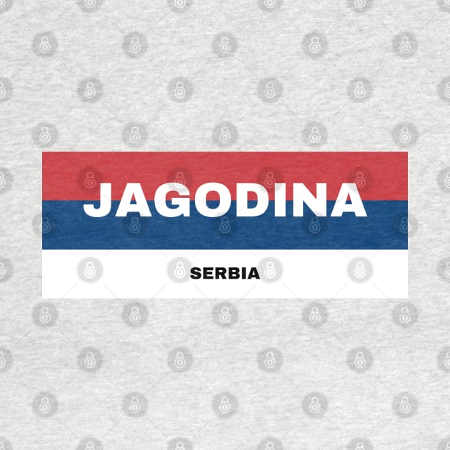 Jagodina City in Serbian Flag Colors by aybe7elf